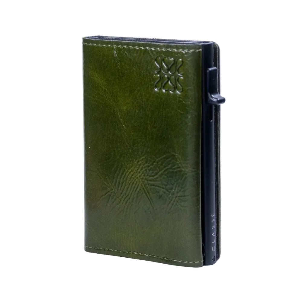 Leather Wallet, cartera verde, cartera negro, cartera de cuero, cartera de piel, secrid, cartera de popup, cartera de lujo, billetera de lujo, tarjetero, cartera con bolso de moneda